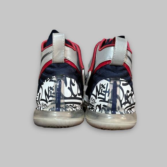 Nike LeBron 17 Graffiti Navy Men’s Basketball Shoes – Size 11 - Picture 5 of 7